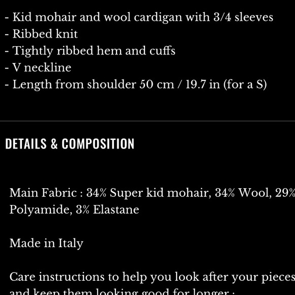 COPY - Sezane Cardigans made in Italy NWT - Picture 5 of 5